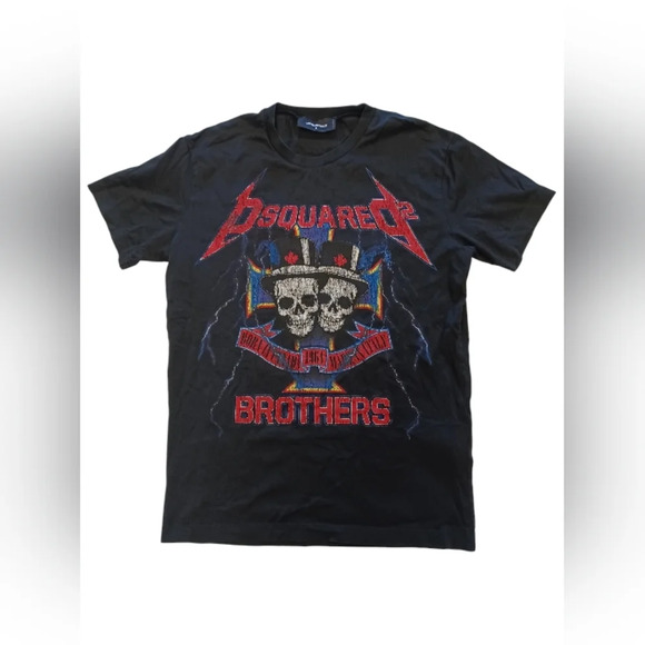 Dsquared2 EUC Black S/S T-Shirt Size Medium - Picture 4 of 7